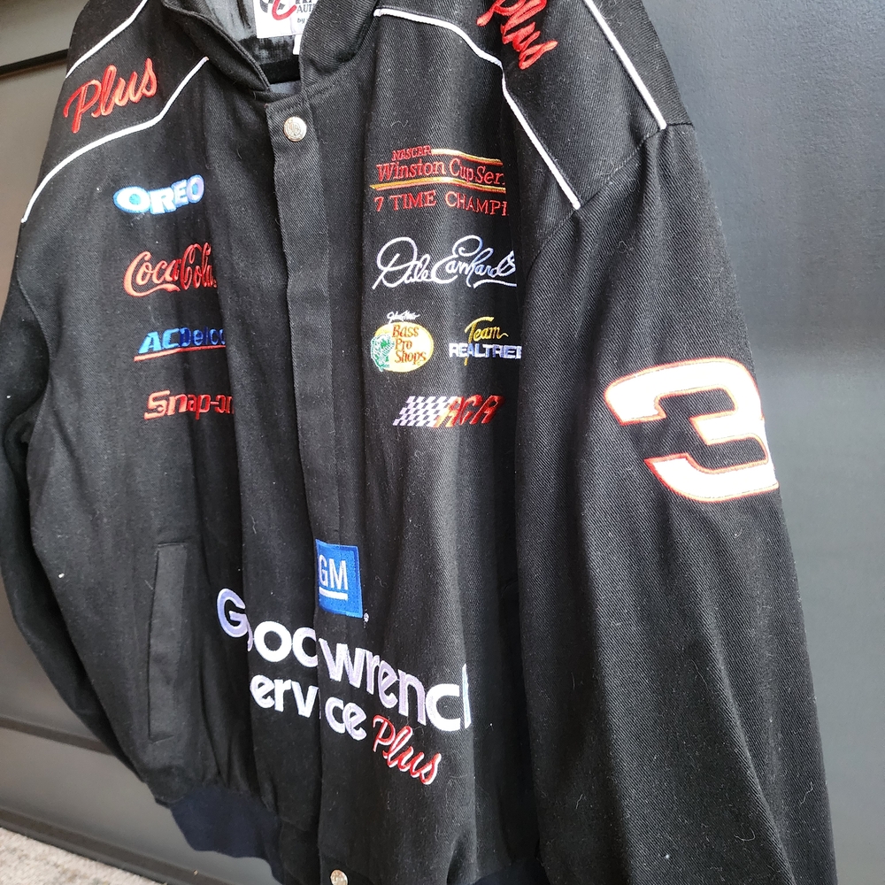 Chase Authentics Black Racing Bomber Jacket